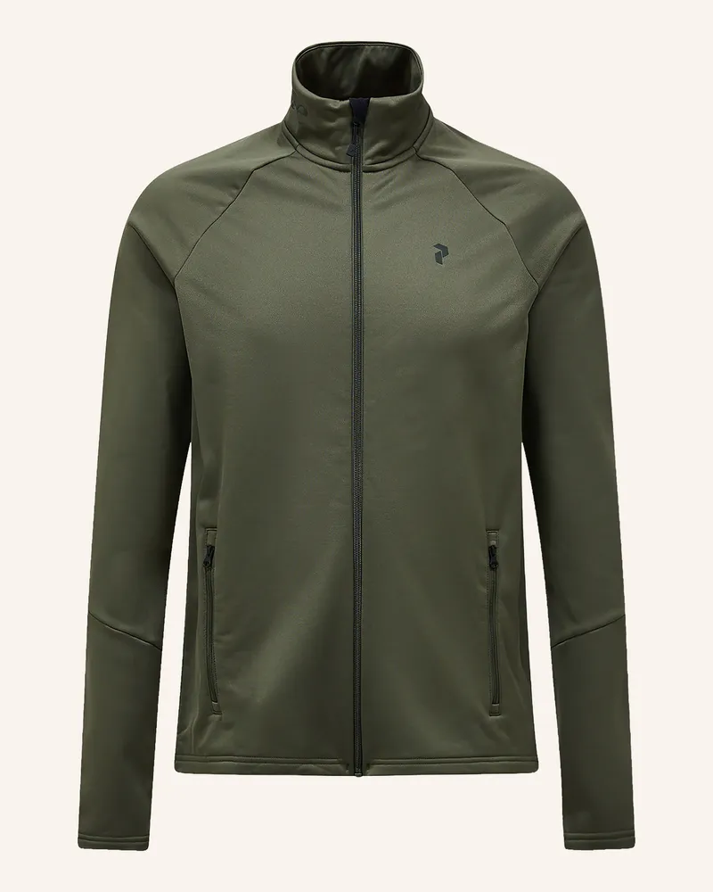 Peak Performance Midlayer-Jacke Rider Essentials Zip gruen Khaki