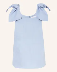 Chloé Blusentop aus Leinen Blau