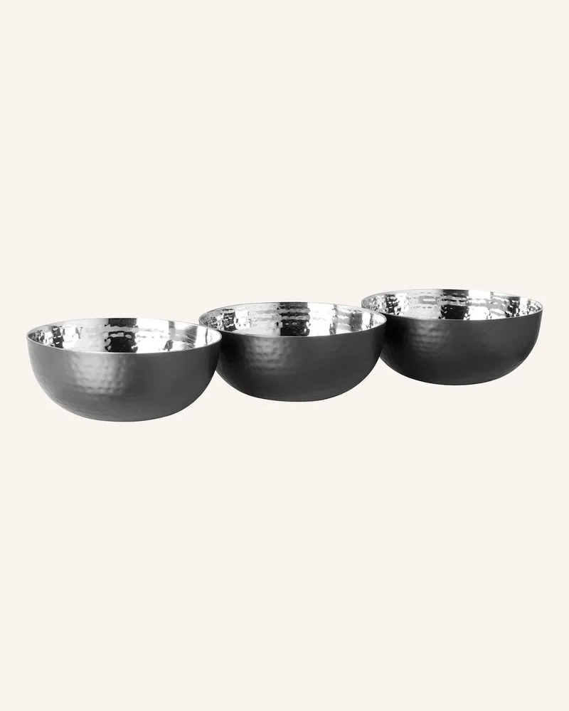 Fink 3er Schalen Picca silber Schwarz