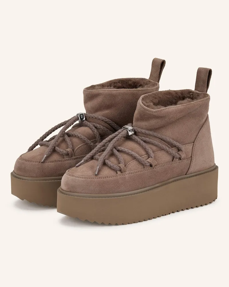 INUIKII Plateau-Boots Taupe