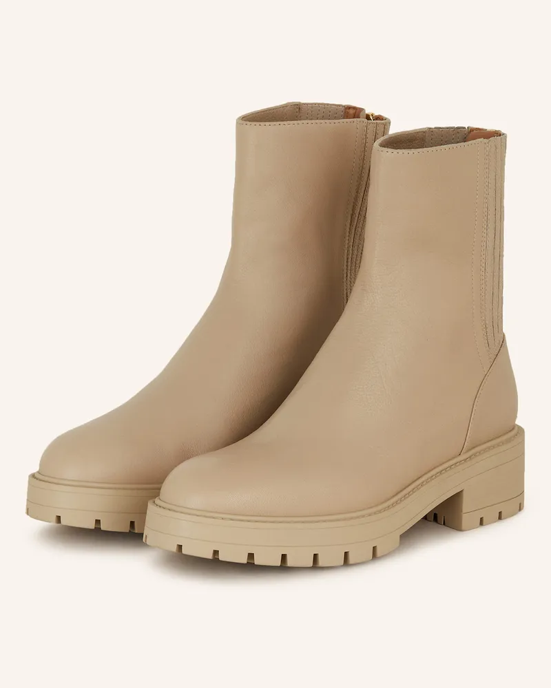 Aquazzura Biker Boots SAINT HONOR Beige
