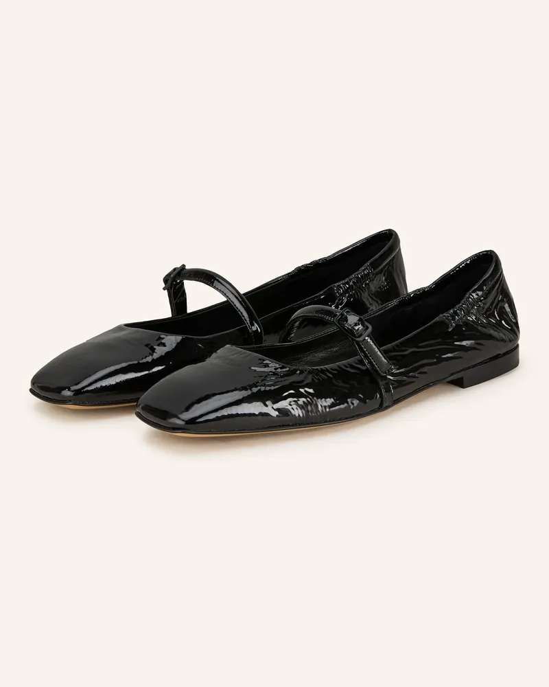 POMME D'OR Mary-Jane-Ballerinas EMILY Schwarz