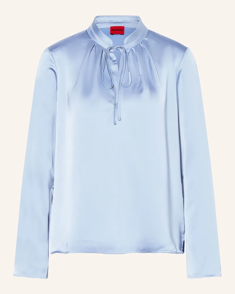 HUGO BOSS Blusenshirt CIMONAS Hellblau