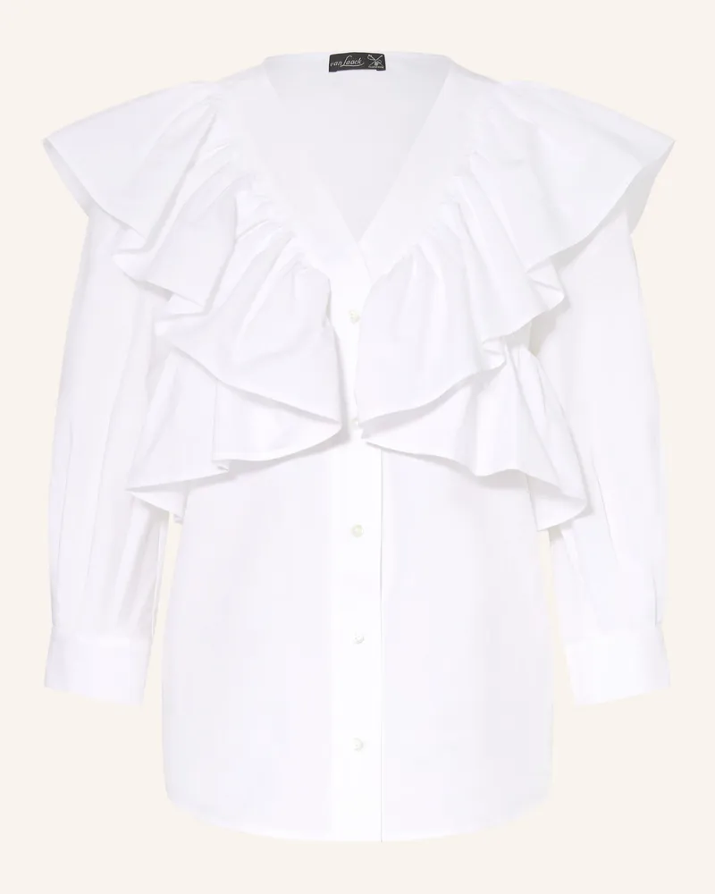 van Laack Bluse VL-ANNESA-XX mit Rüschen Weiss