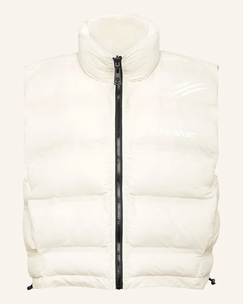 Philipp Plein Daunenweste Scratch grau Hellgrau