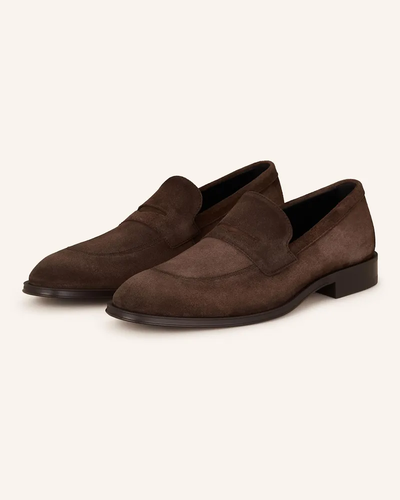 HUGO BOSS Penny-Loafer DERREK Dunkelbraun