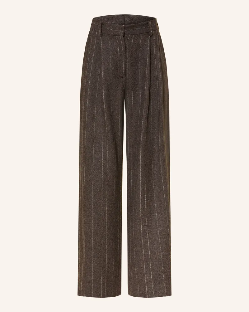 Antonelli Firenze Marlenehose Palma grau Dunkelbraun