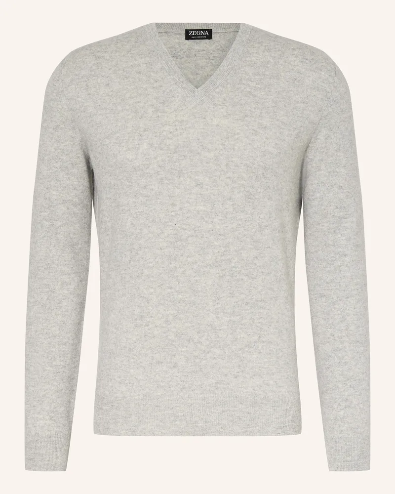 Ermenegildo Zegna Cashmere-Pullover Hellgrau