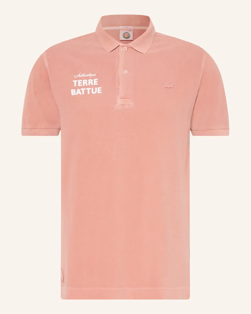 Lacoste Piqué-Poloshirt braun Lachs