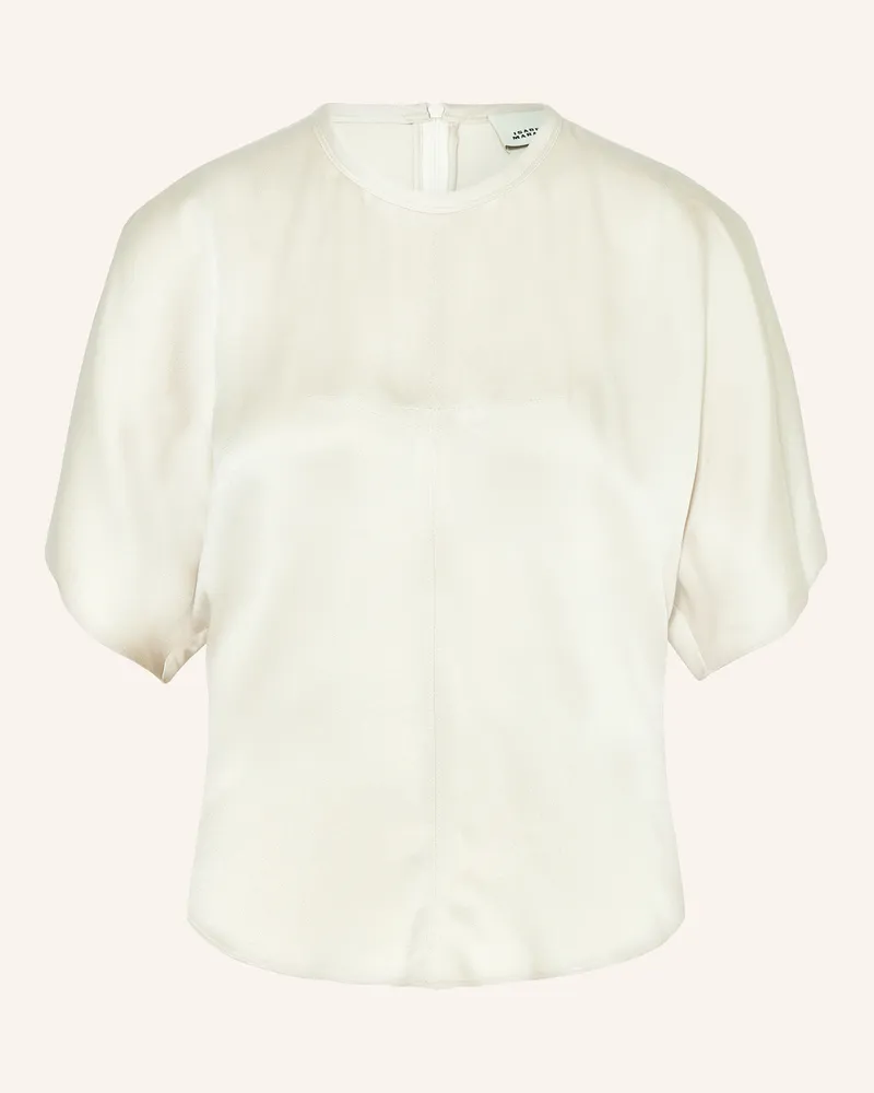 Isabel Marant Blusenshirt Karlita Aus Satin weiss Beige
