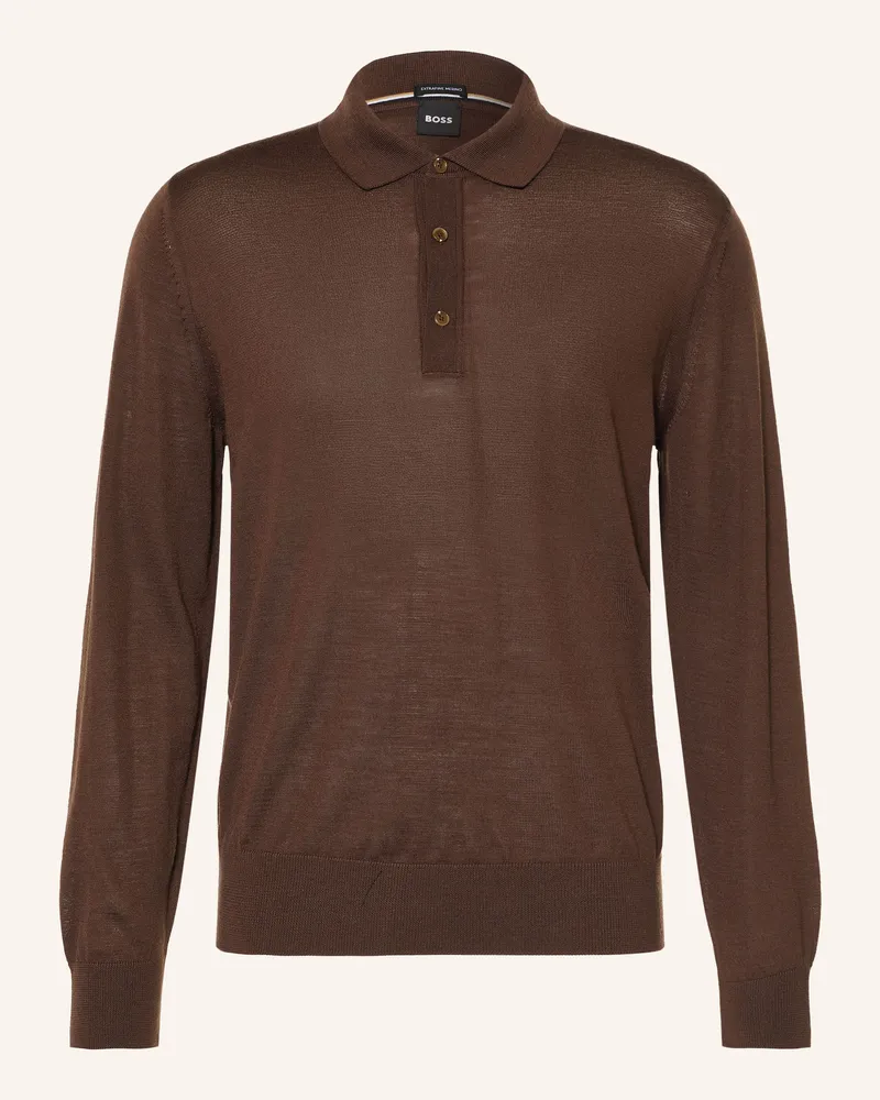 HUGO BOSS Pullover Lancione braun Dunkelbraun