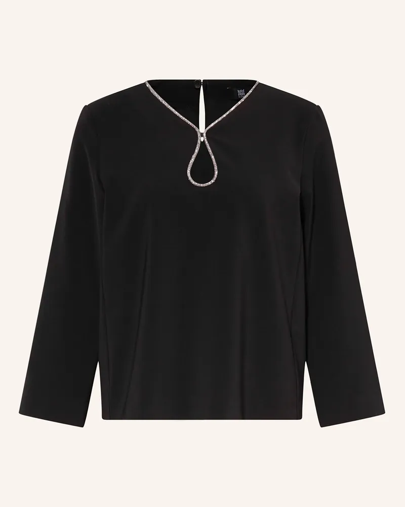 Riani Blusenshirt mit Schmucksteinen Schwarz