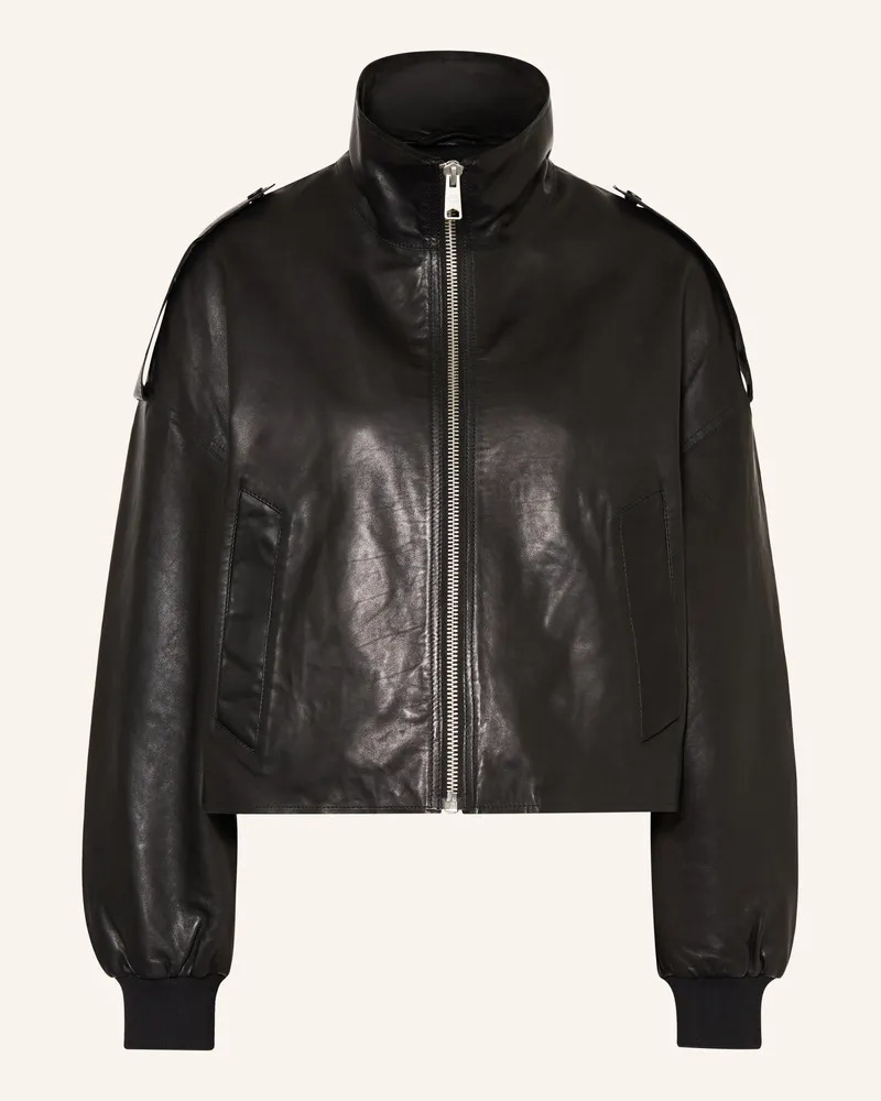 AllSaints Lederjacke LOWDEN Schwarz