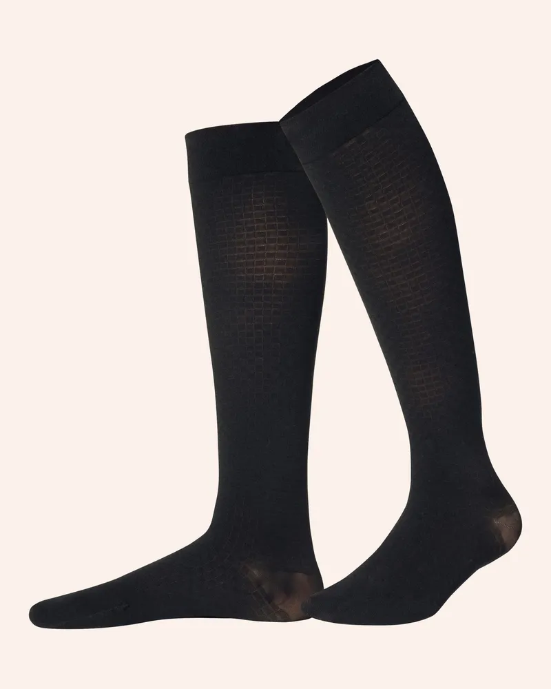 ITEM m6 Knee-High Vichy schwarz Schwarz