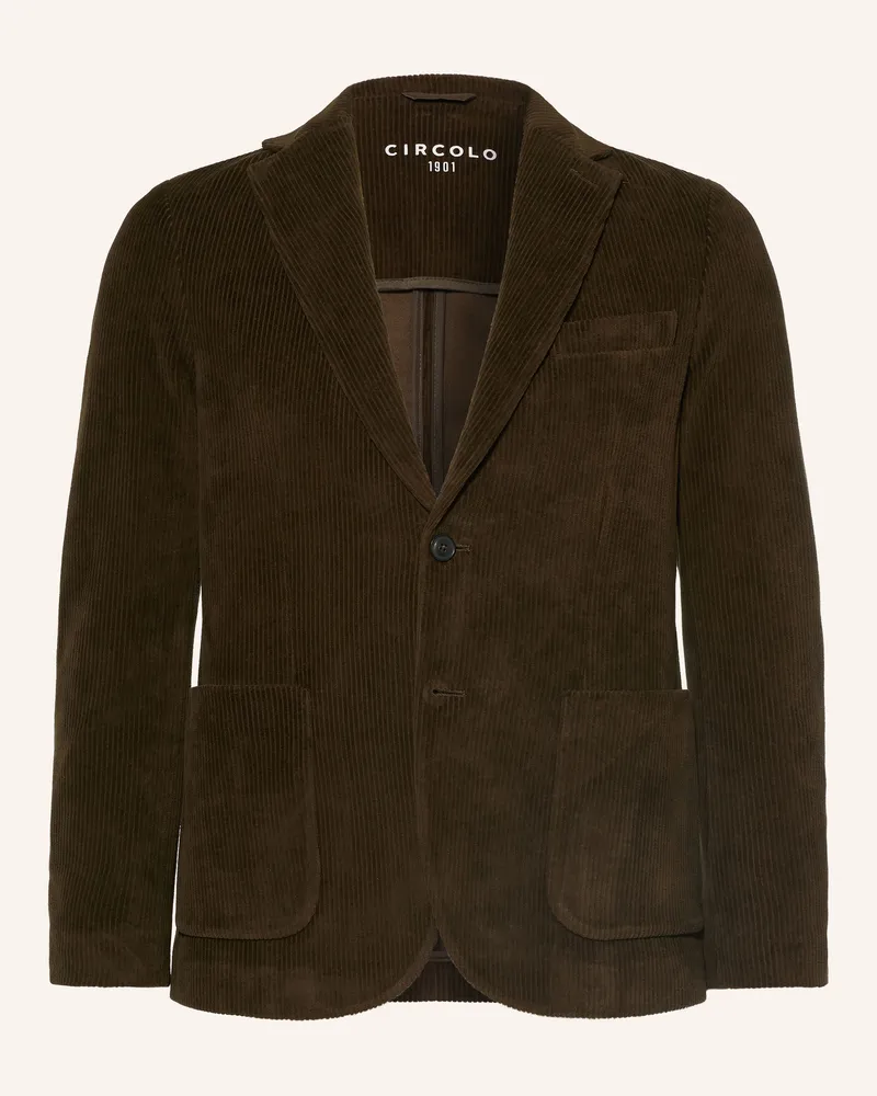 CIRCOLO 1901 Cordsakko Slim Fit gruen Dunkelgrün