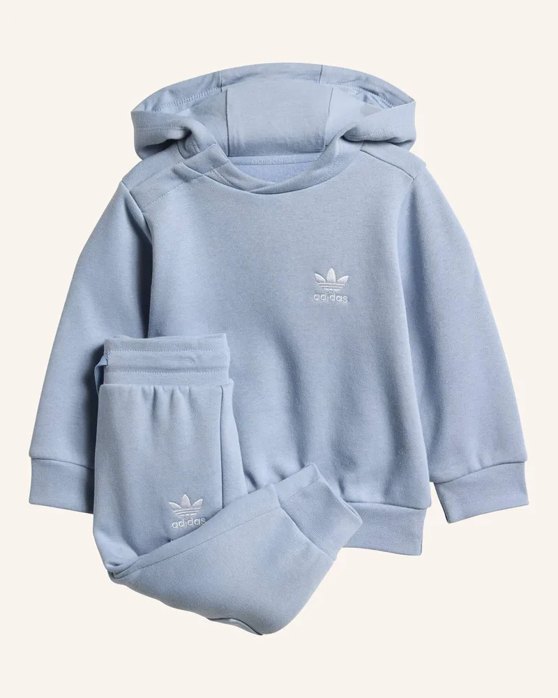 adidas KIDS CARGO HOODIE-SET Blau