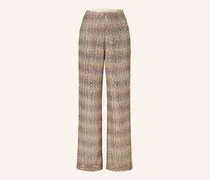 Marlenehose mit Pailletten