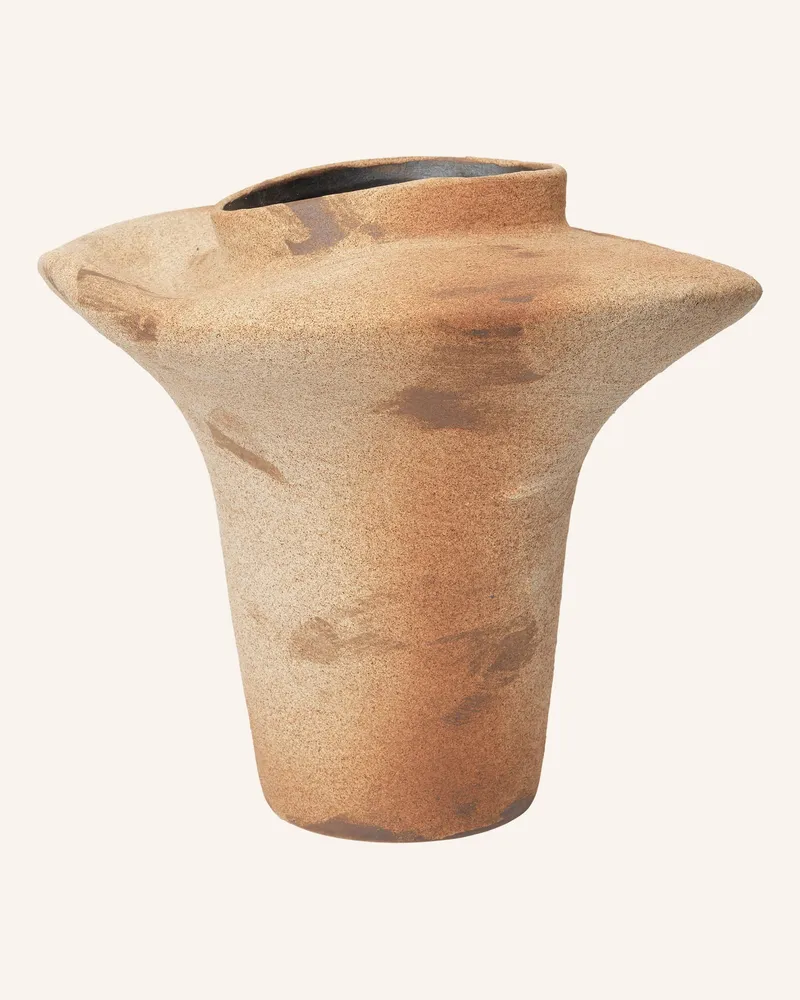 ferm LIVING Vase Evio orange Cognac