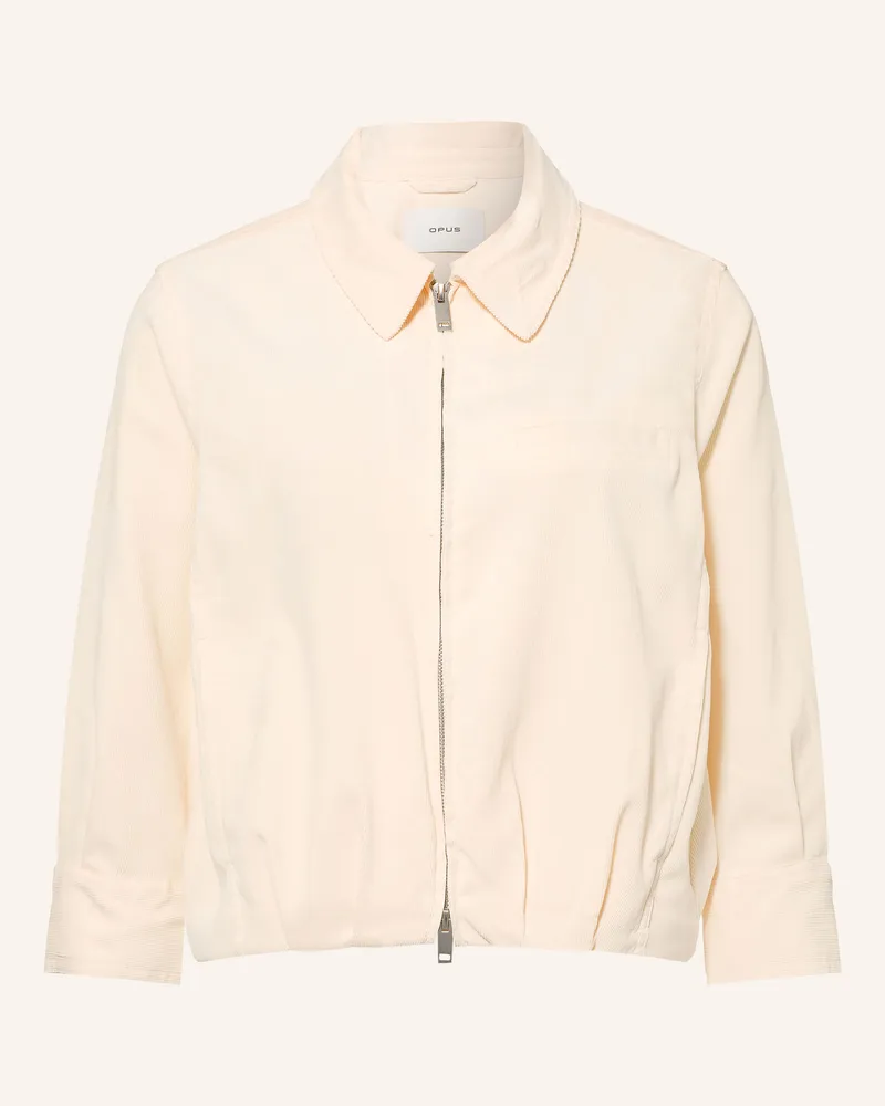 OPUS Cordjacke Hamona weiss Creme