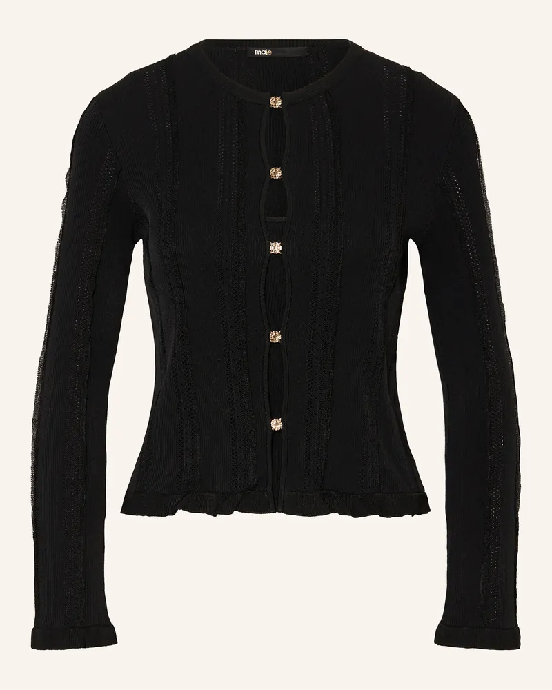Maje Strickjacke schwarz Schwarz