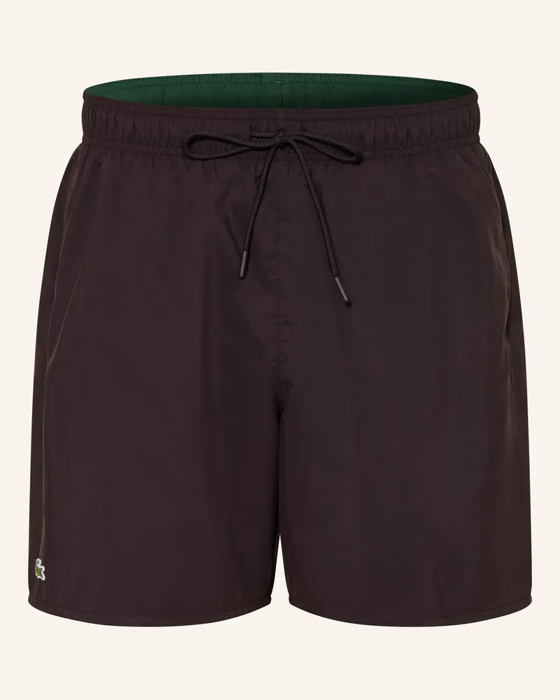 Lacoste Badeshorts Dunkelbraun