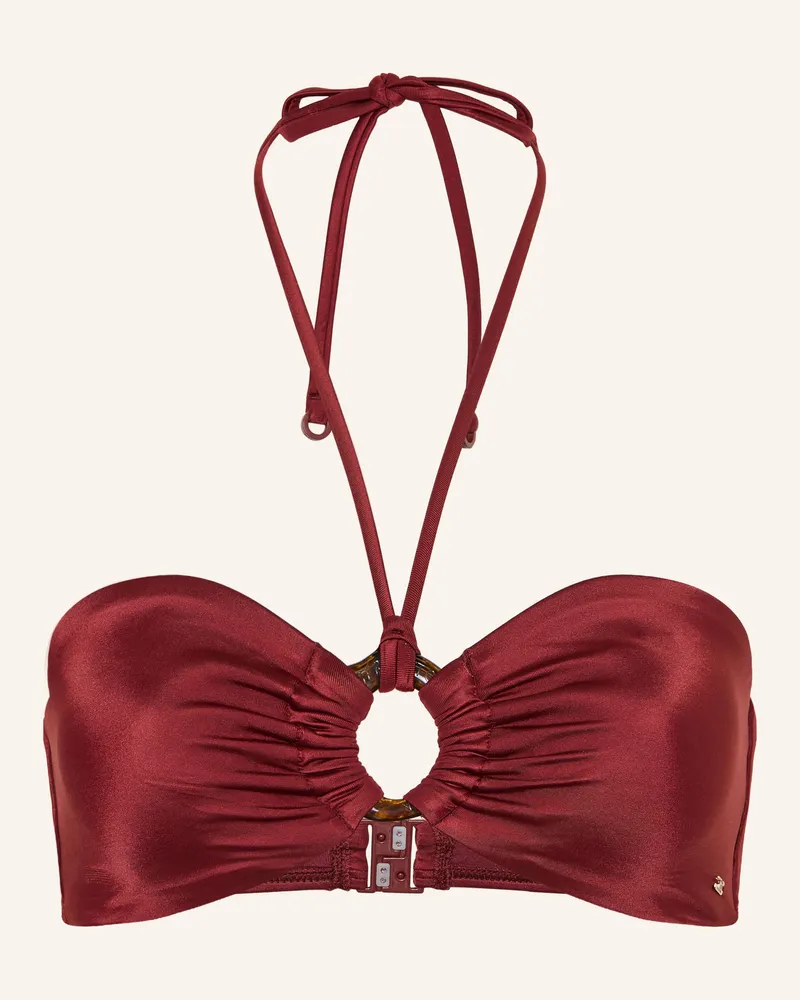 Tommy Hilfiger Bandeau-Bikini-Top rot Dunkelrot