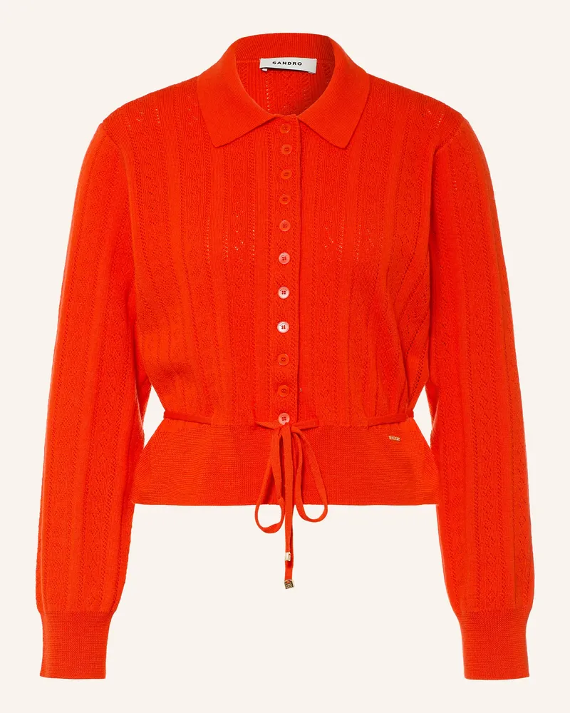 Sandro Strickjacke rot Rot