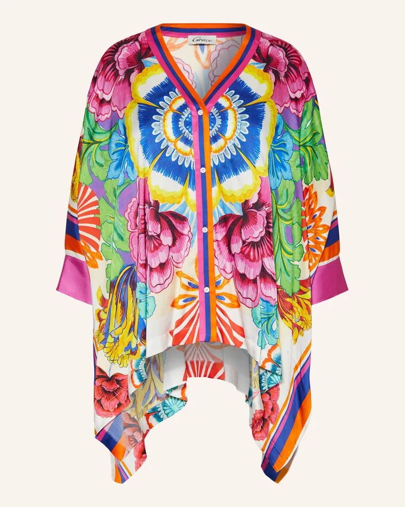 Grace Satintunika Blau