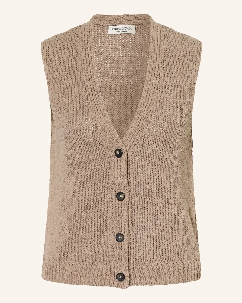 Marc O'Polo Strickweste beige Taupe