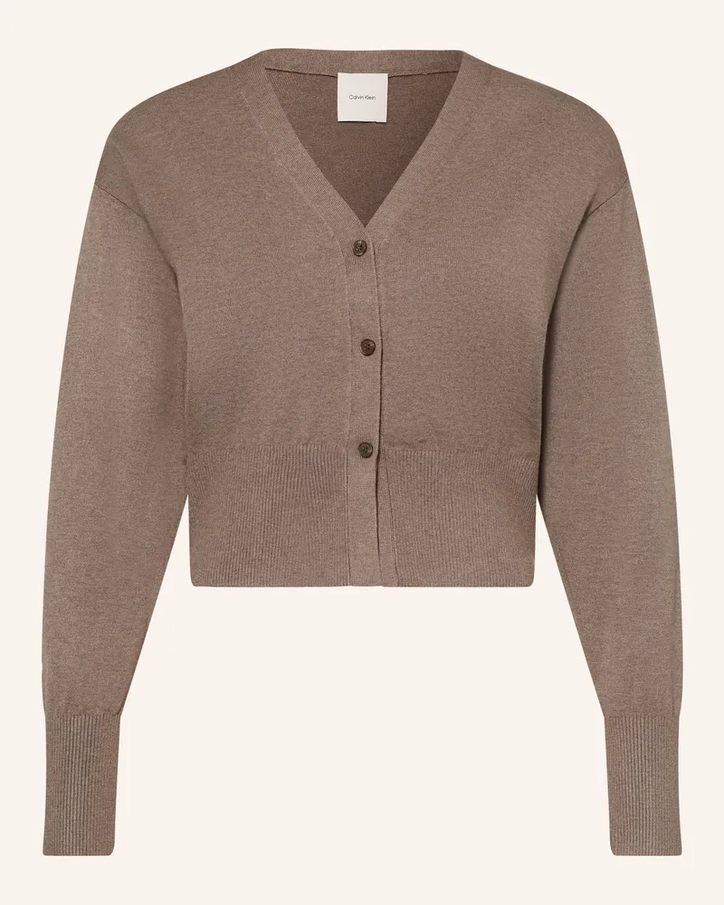 Calvin Klein Strickjacke beige Taupe
