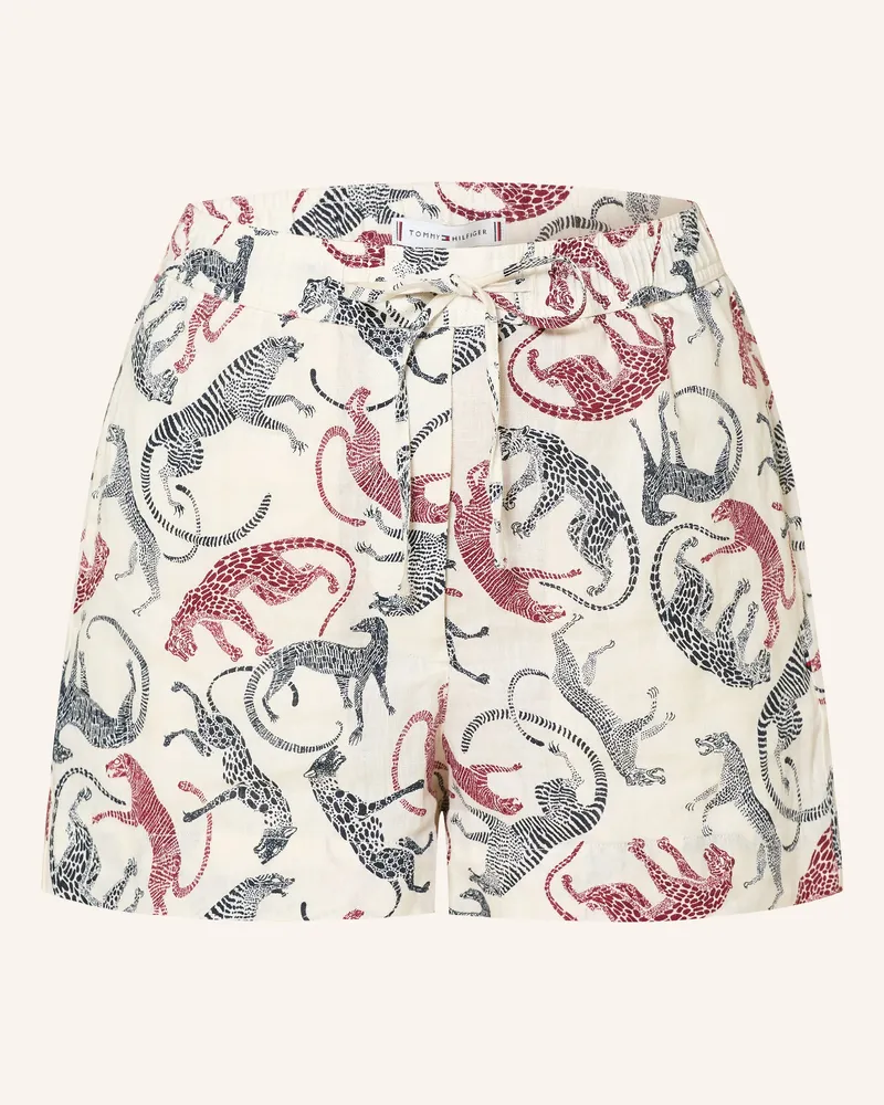 Tommy Hilfiger Leinenshorts weiss Ecru