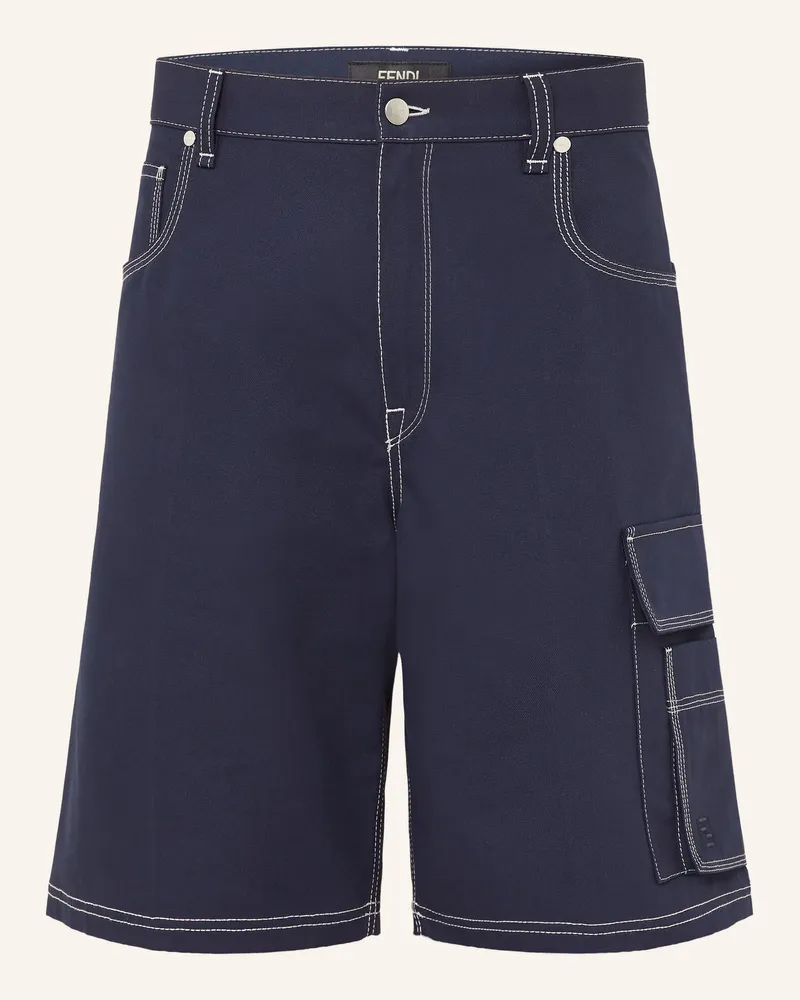 Fendi Cargoshorts blau Dunkelblau