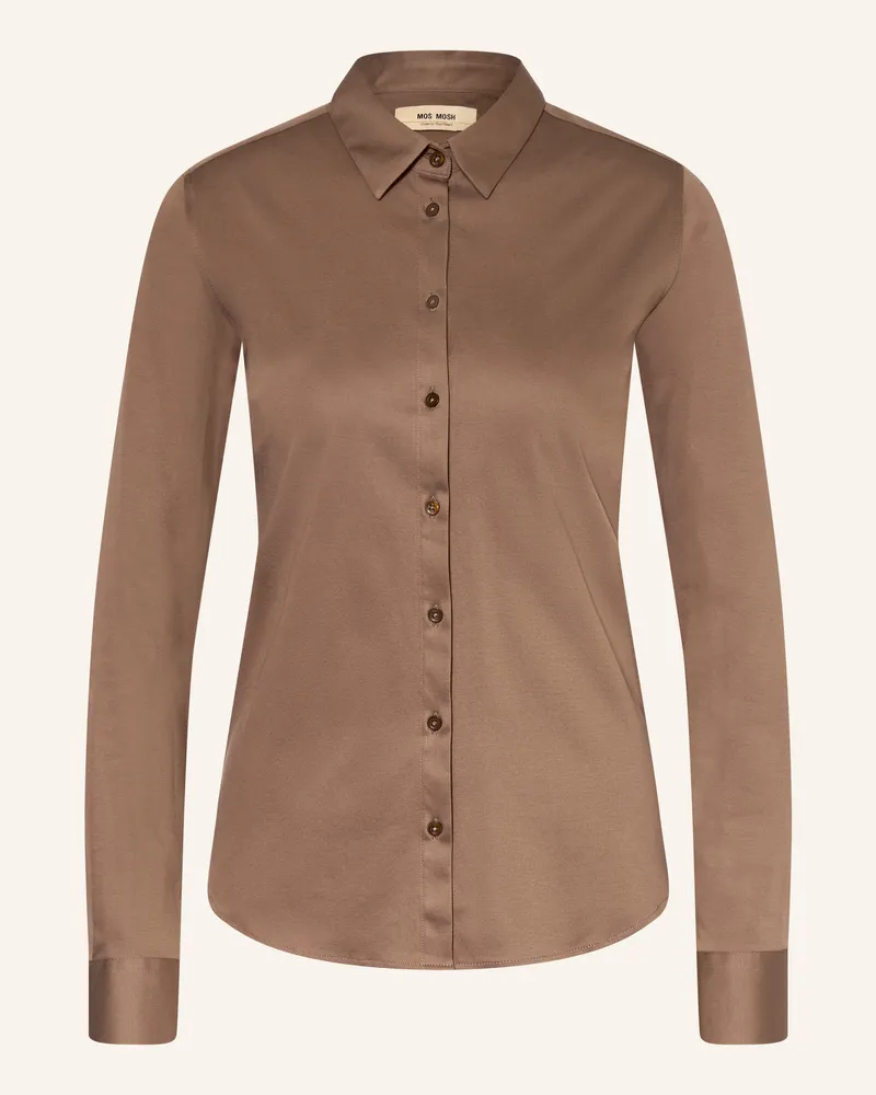 Mos Mosh Hemdbluse Mmtina Aus Jersey braun Braun