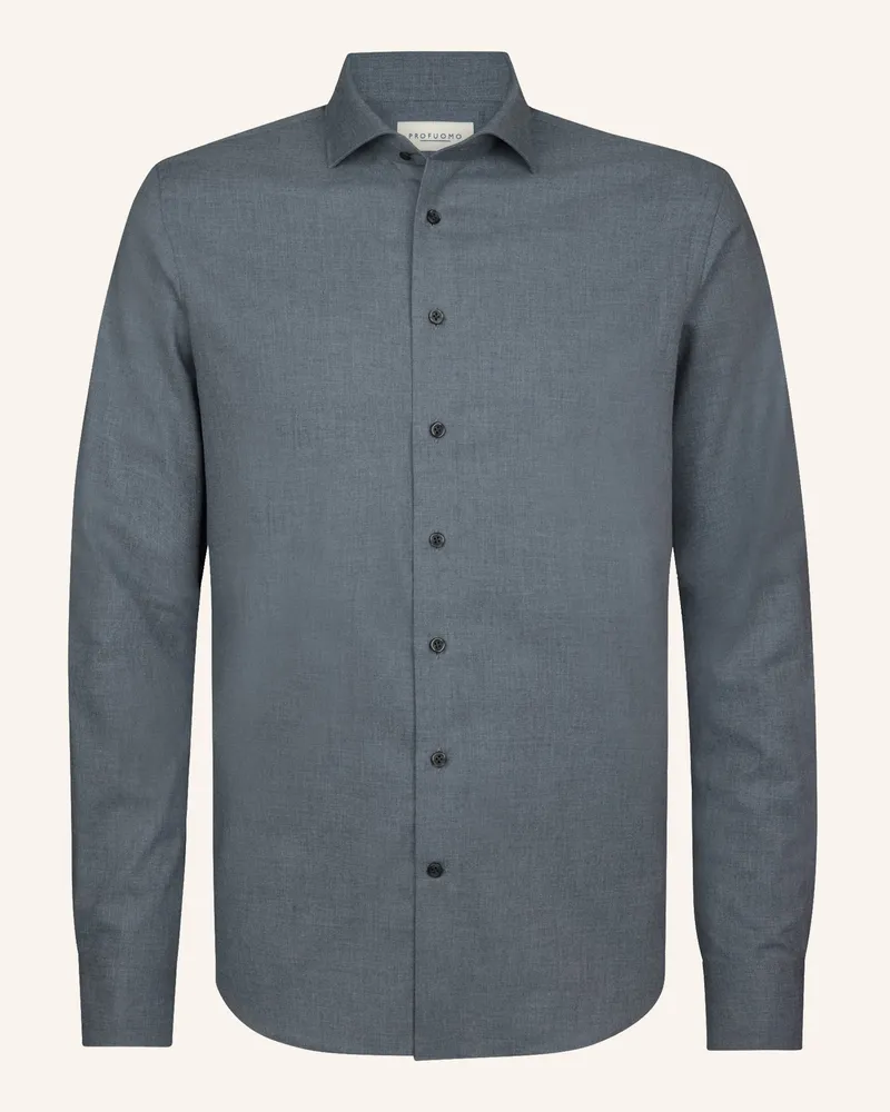 Profuomo Slim fit Hemd Blau