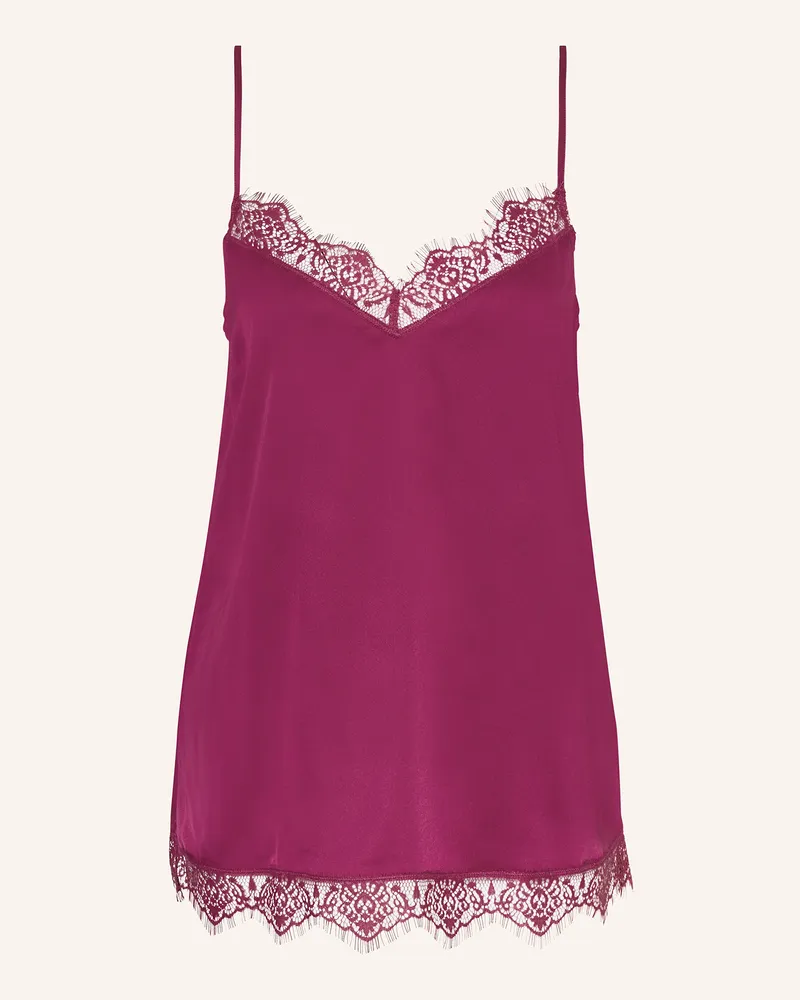 Simone Pérèle Schlaftop SATIN SECRETS aus Satin Fuchsia