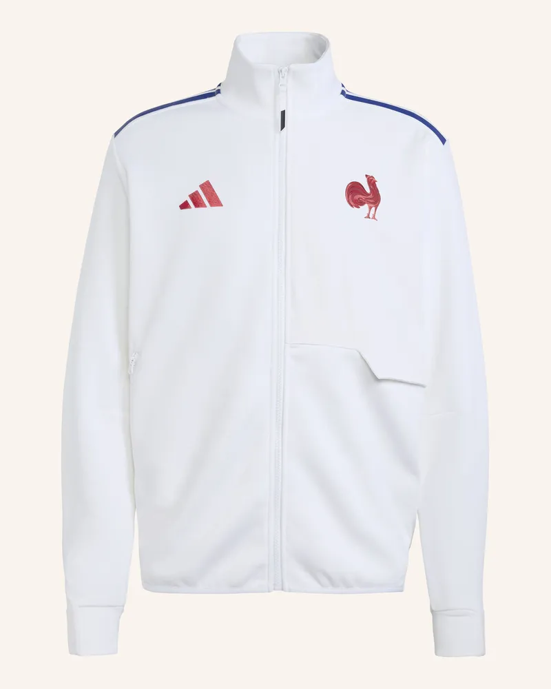adidas Frankreich Rugby Anthem Jacke weiss Weiss