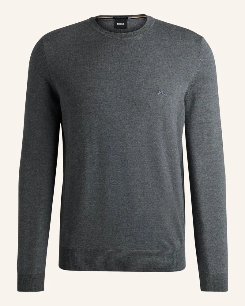 HUGO BOSS Pullover BOTTO-L Regular Fit Grau