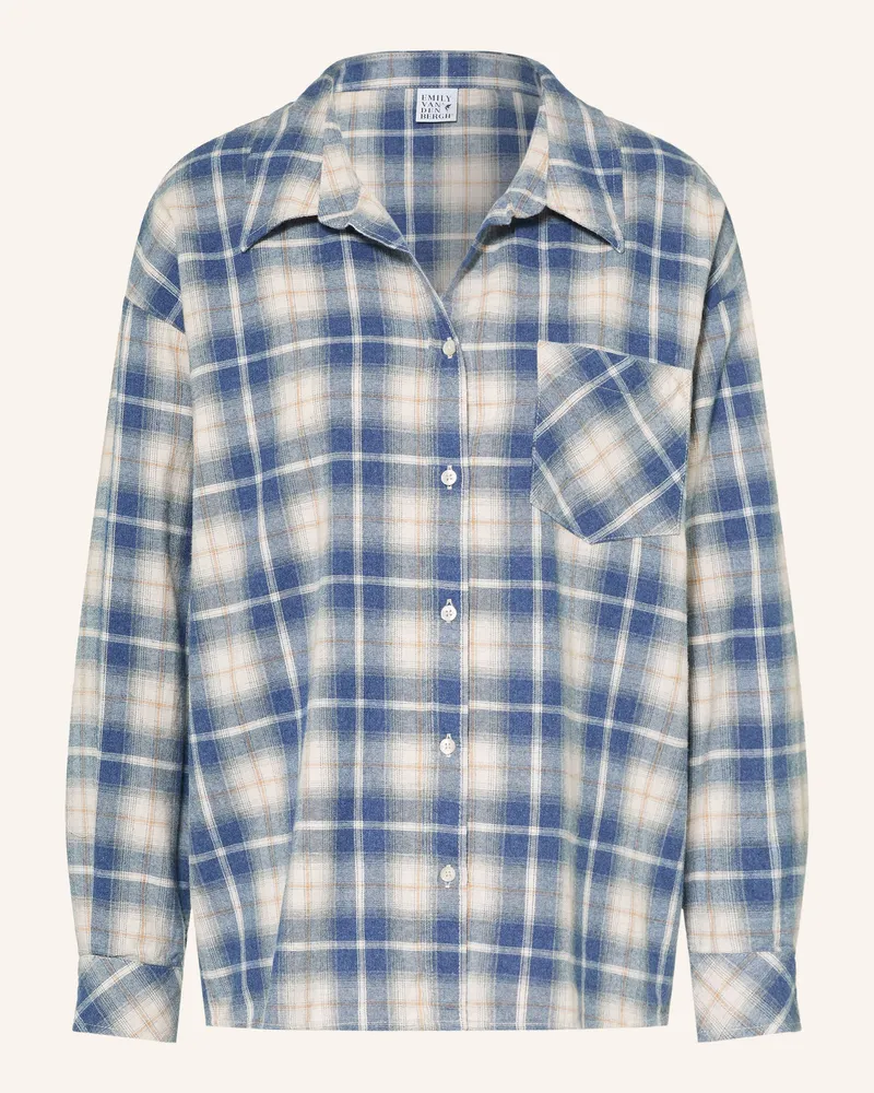 Emily van den Bergh Hemdbluse Aus Flanell blau Blau