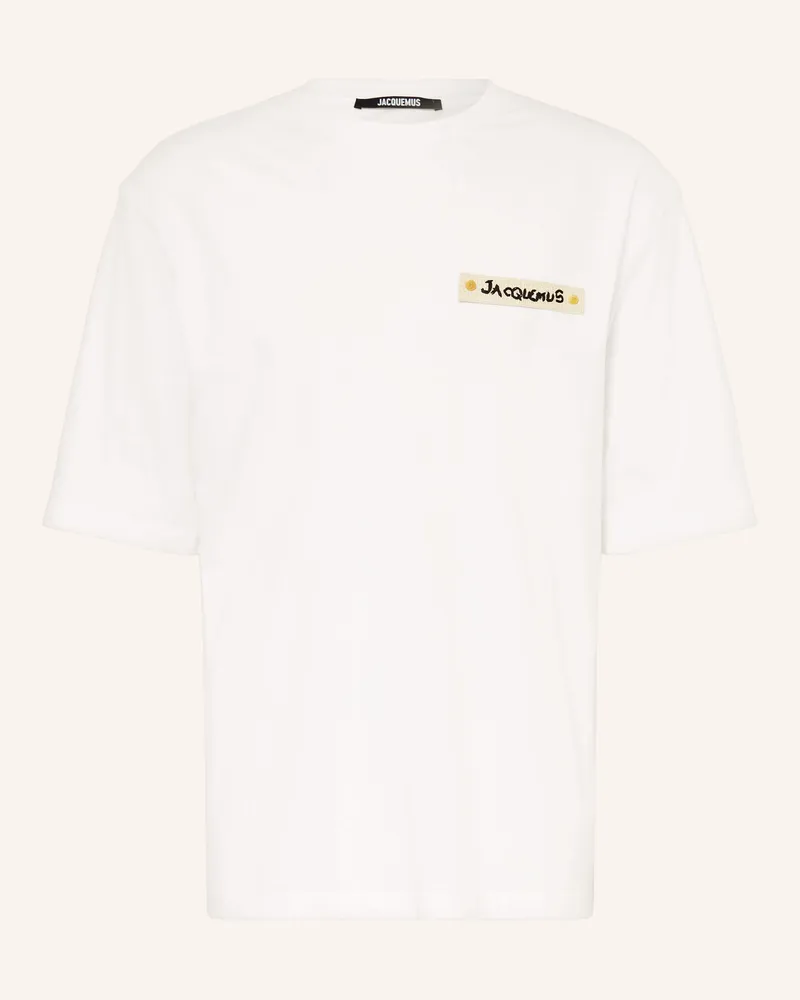 Jacquemus Oversized-Shirt Le T-Shirt Plage weiss Weiss