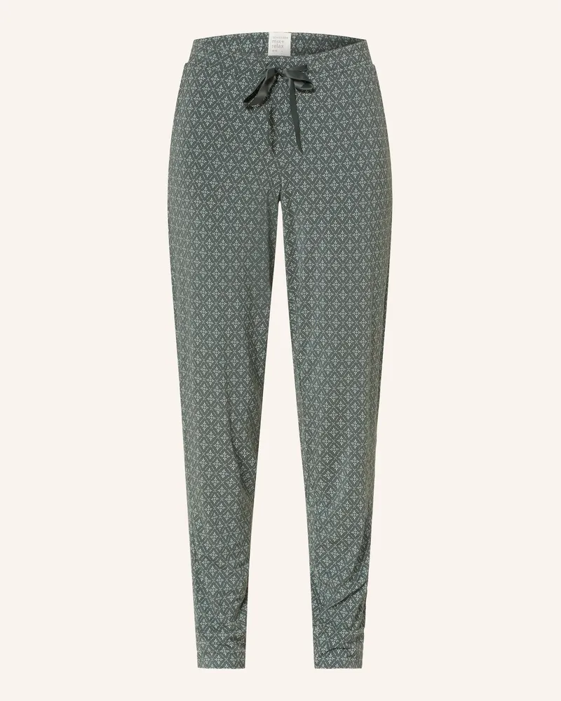 Schiesser Schlafhose Mix+Relax gruen Petrol