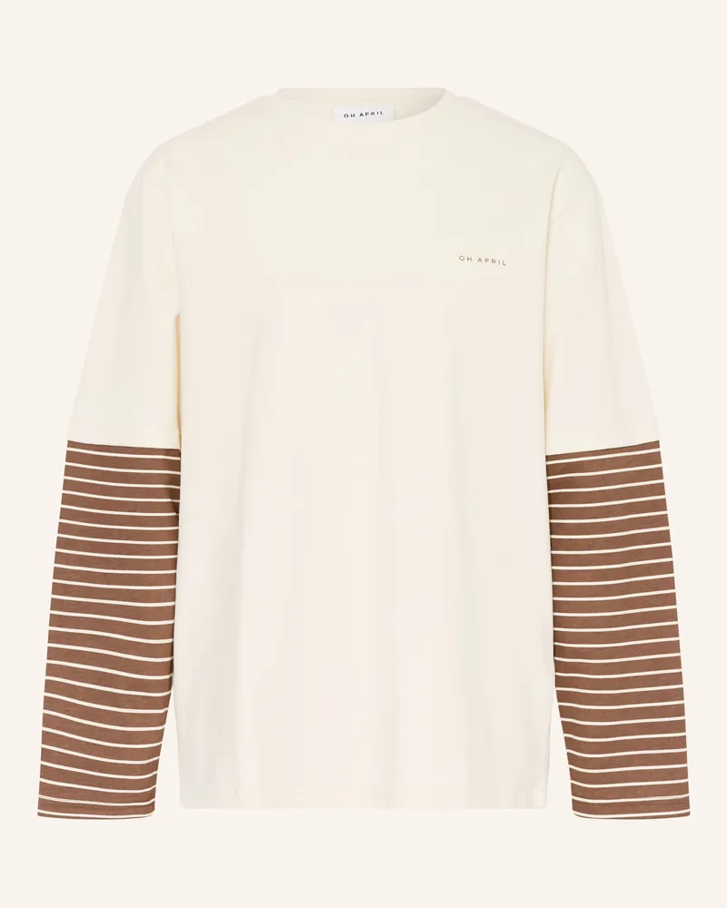 OH APRIL Oversized-Longsleeve beige Ecru