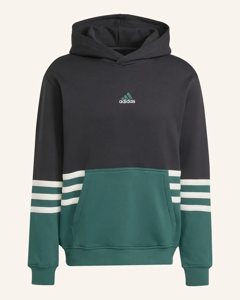 adidas ARCHIVE CUTLINE HOODIE Schwarz