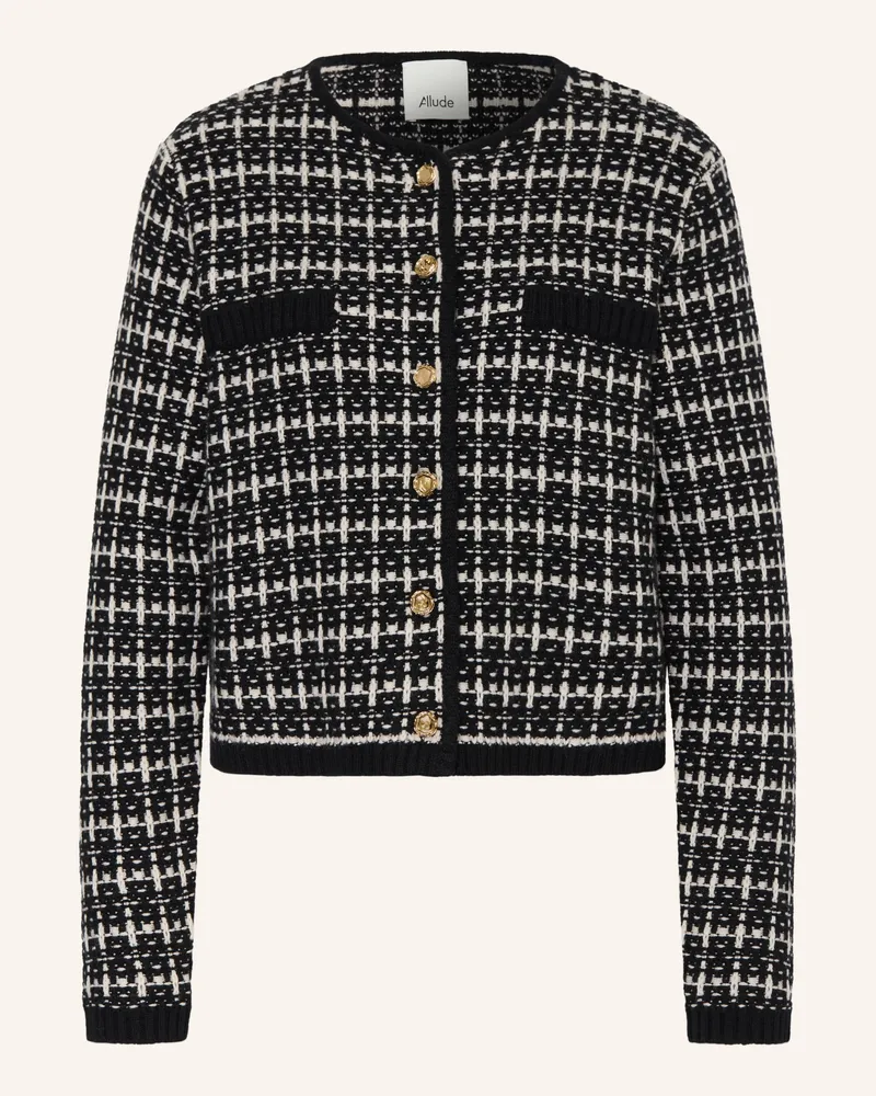 ALLUDE Strickjacke Mit Cashmere schwarz Schwarz