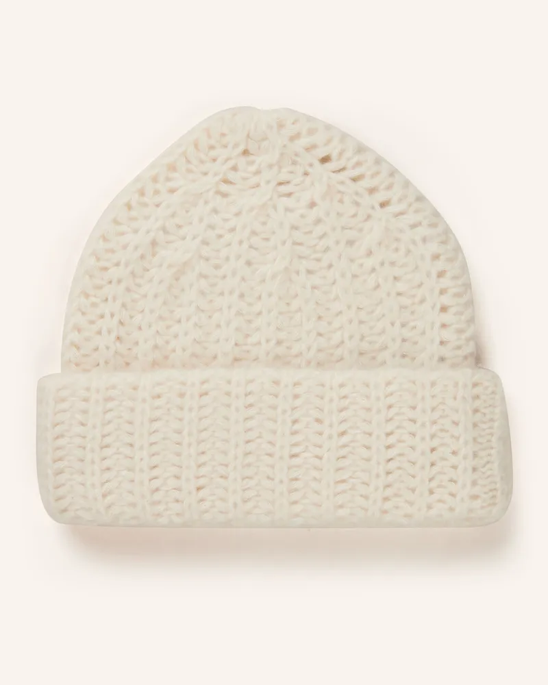 Mrs & HUGS Mütze Aus Cashmere weiss Creme