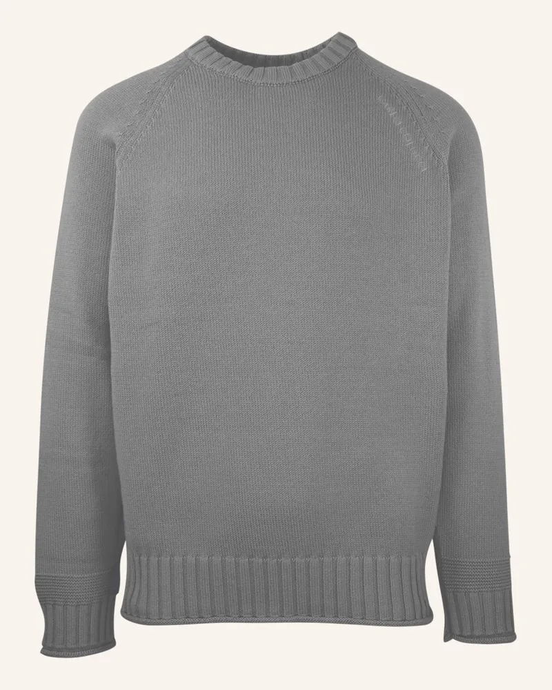 Carlo Colucci Rundhalspullover - Carlos Classic Fucci grau Grau