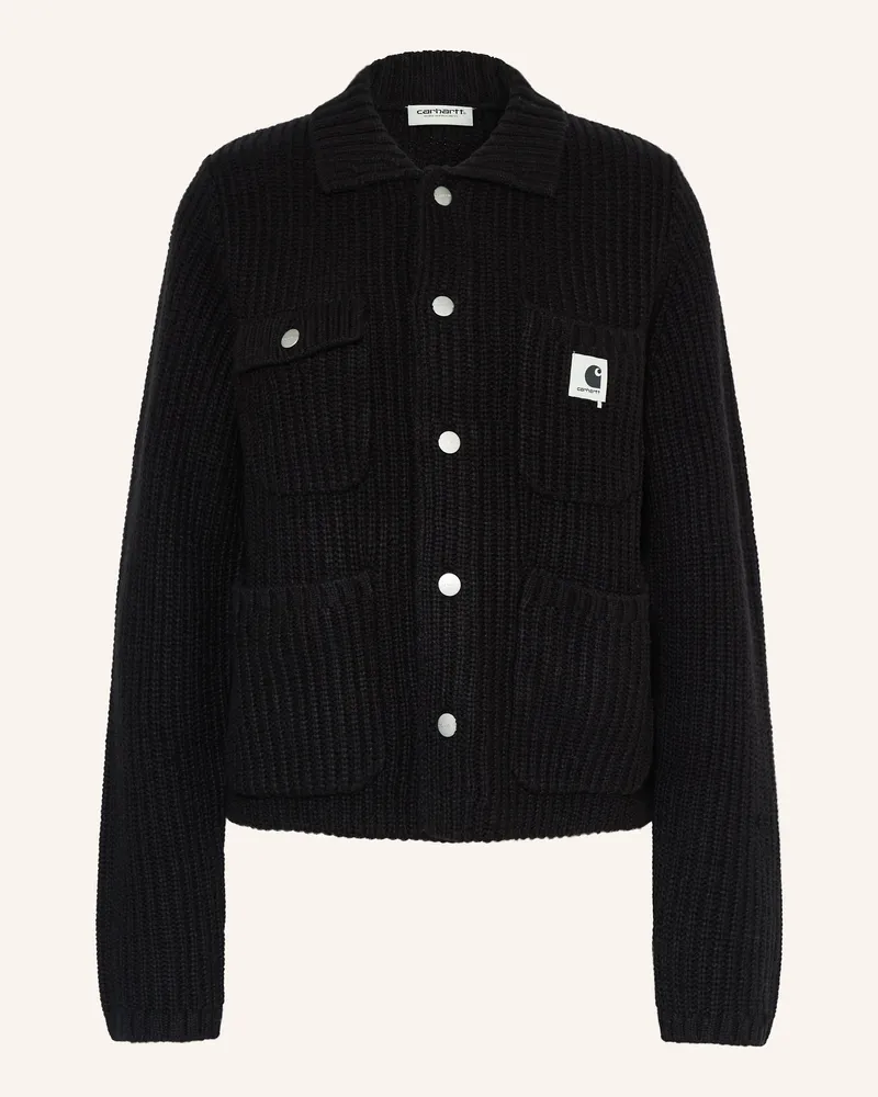Carhartt WIP Strickjacke MICHIGAN Schwarz