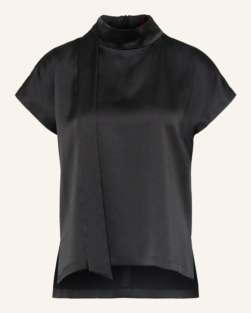 HUGO BOSS Blusenshirt Caneli schwarz Schwarz