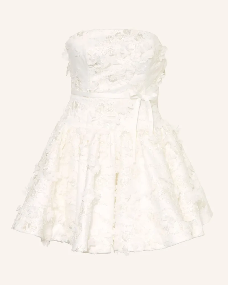 Maje Cocktailkleid Mit Schmuckperlen weiss Weiss