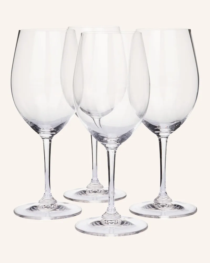 Riedel 4er-Set Weingläser Vivant Red Wine transparent Transparent