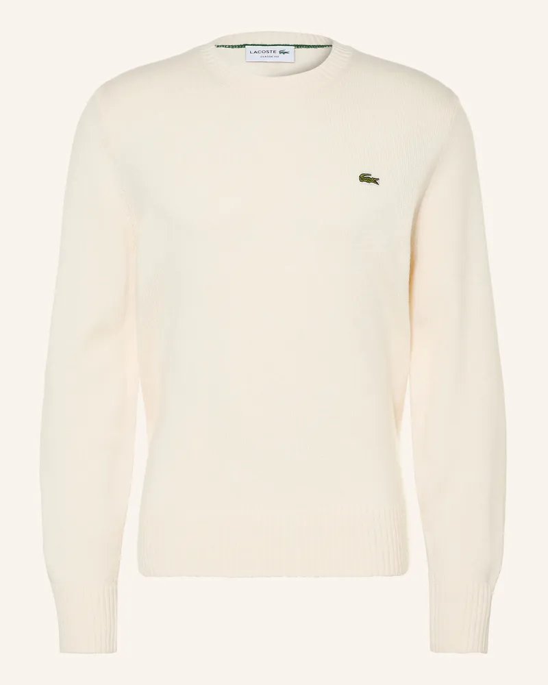 Lacoste Pullover weiss Creme